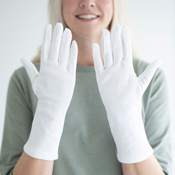 Long shop cotton gloves