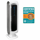a Three Quarter view of the Aeramax Air Purifier from Allergy Best Buys and showing the Aeramax DX5 is certified allergy and Asthma friendly