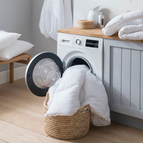 These amazing Spundown Duvets will fit into any home washing machine and can be washed 50 times without losing shape or comfort. 