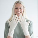 Natural Cotton Gloves for Adults with Eczema