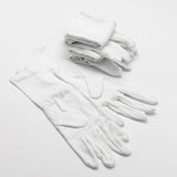 White Cotton Gloves from Allergy Best Buys. Suitable for eczema and for use under work gloves  