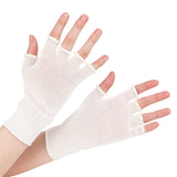 DermaSilk Therapeutic Fingerless Gloves for Adults