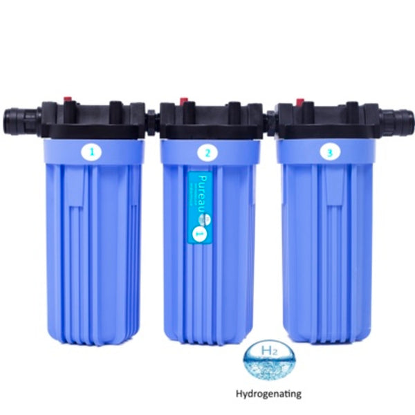 Pureau H+ NoSalt Whole House Water Filter System (Pureau H+ 1 Bathroom